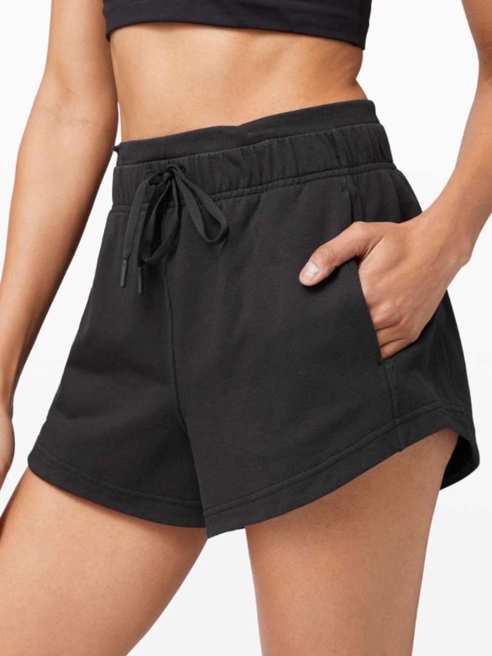 Lululemon Inner Glow 3” Terry Shorts Black
